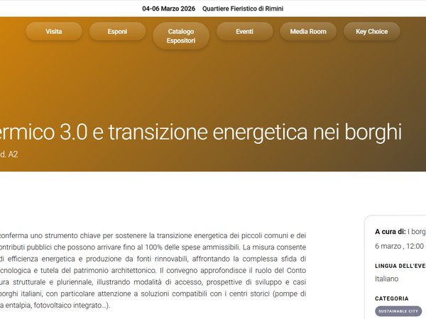 Dopo gli incentivi PNRR  si apre la stagione del Conto Termico 3.0